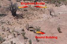 Overview of round building and boabs